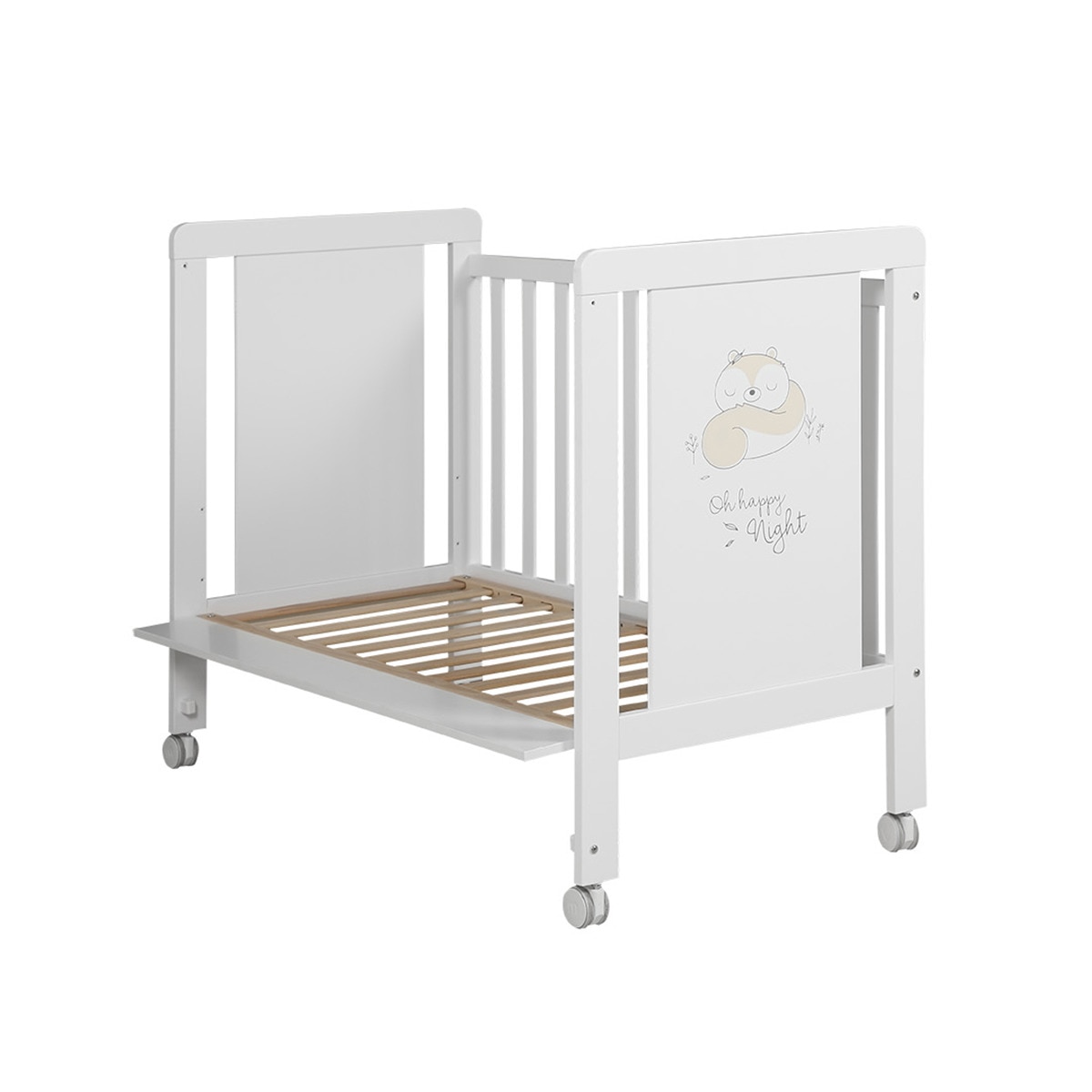 Berço com Opção de Co-sleeping Happy - 120x60 cm Branco-2