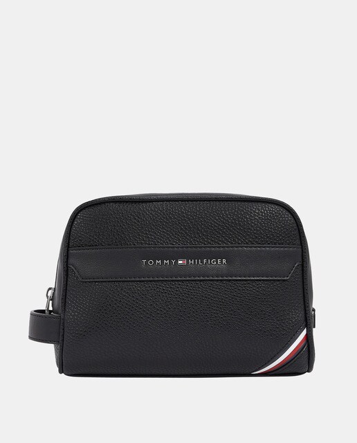 black zip up bag