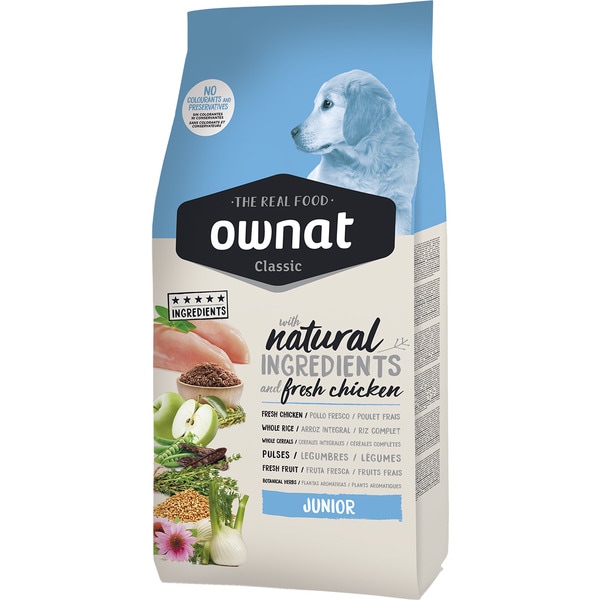 Classic pienso para perros cachorros y junior con pollo bolsa 4 kg