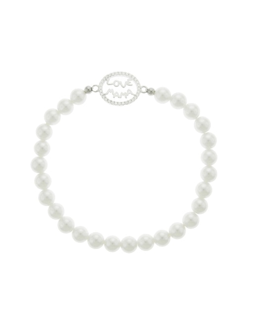 Pulsera Love Mamá Perla Zirconium