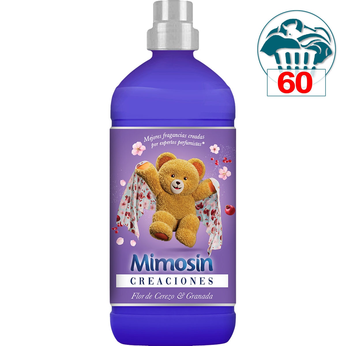 Cherry Blossom & Pomegranate concentrated fabric softener bottle 60