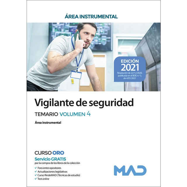 Vigilante de seguridad. Temario volumen 4 (Tapa blanda)