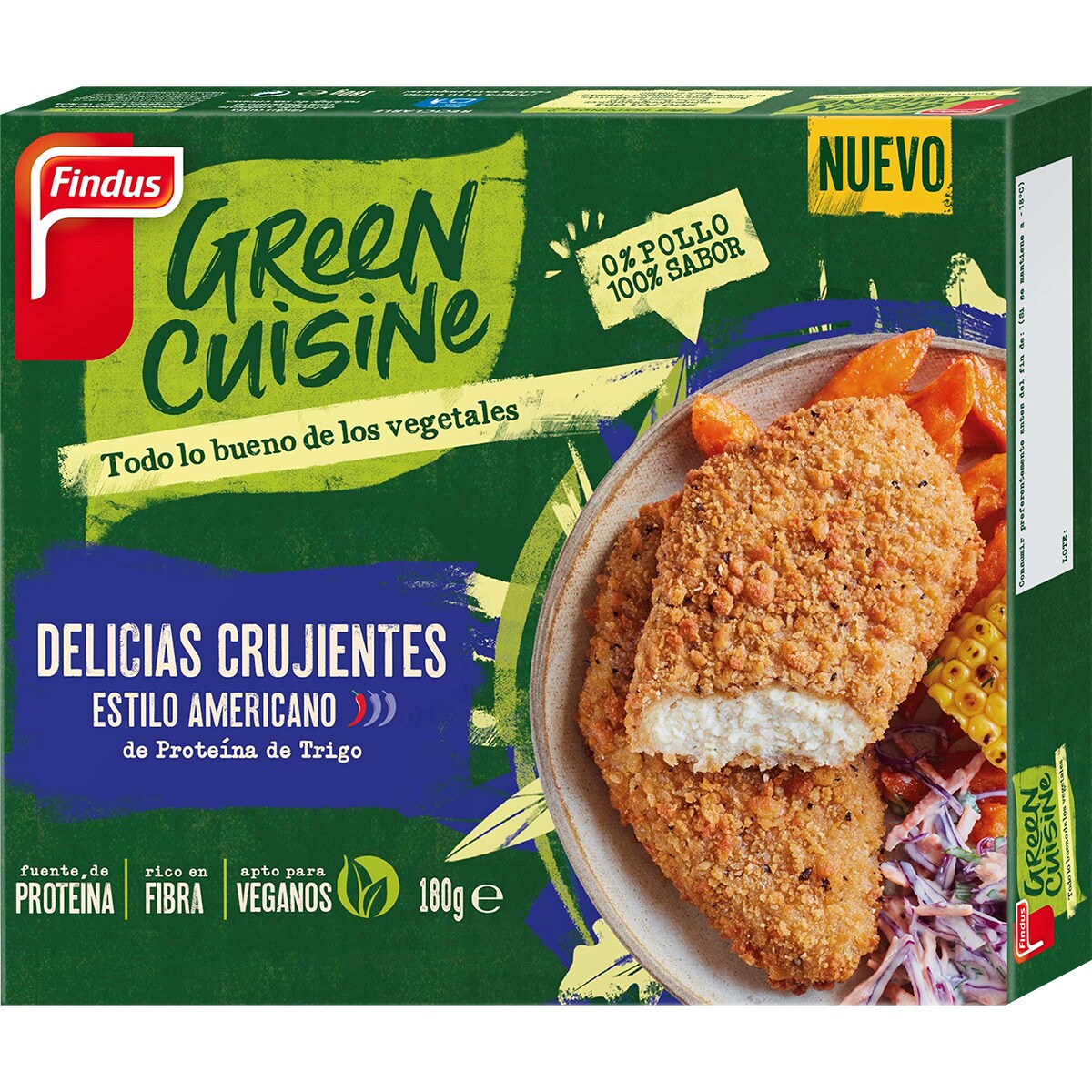 Crunchy Americanstyle vegetable protein delights case 180 g · FINDUS