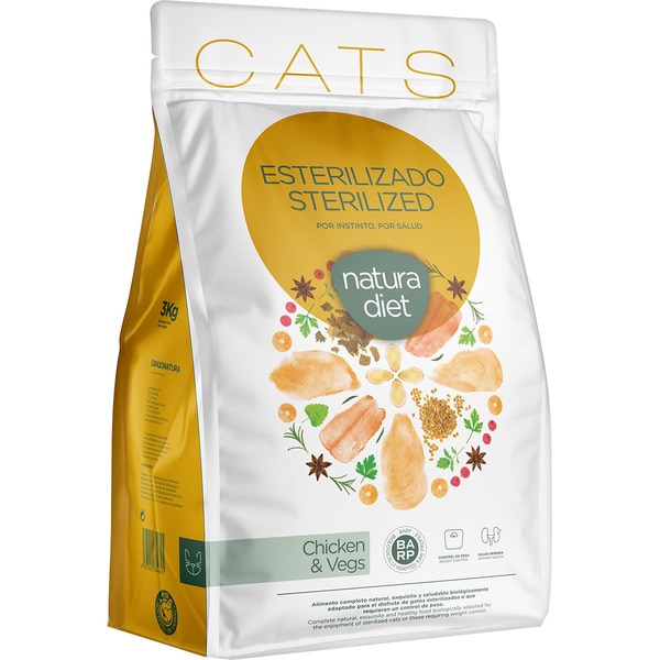 pienso para gatos adultos esterilizados con pollo bolsa 3 kg