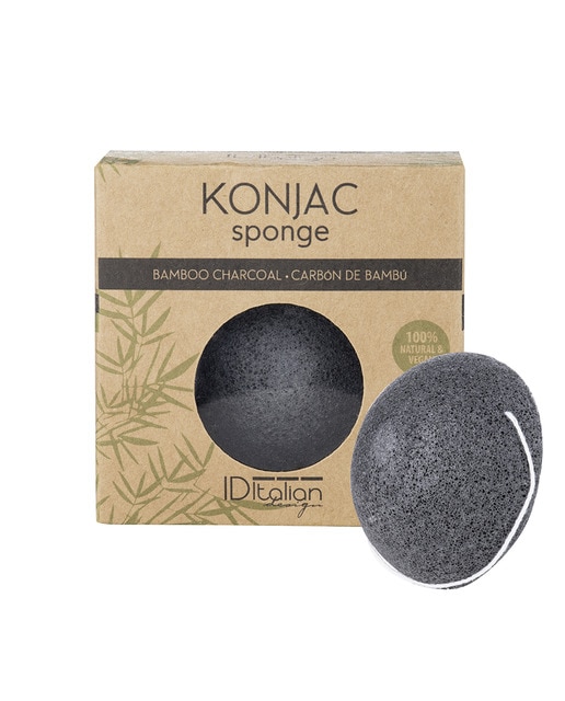 Esponja konjac con carbón