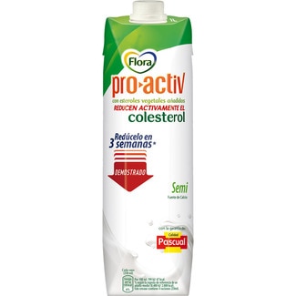 Buy Pro Activ Semi Dairy Drink Made With Skimmed Milk Gluten Free Carton 1 L With Added Plant Sterols Flora Supermercado El Corte Ingles