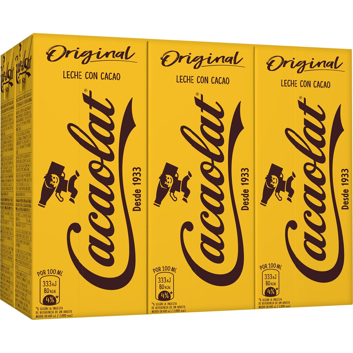 Buy GlutenFree chocolate milkshake 6pack cartons 200 ml · CACAOLAT
