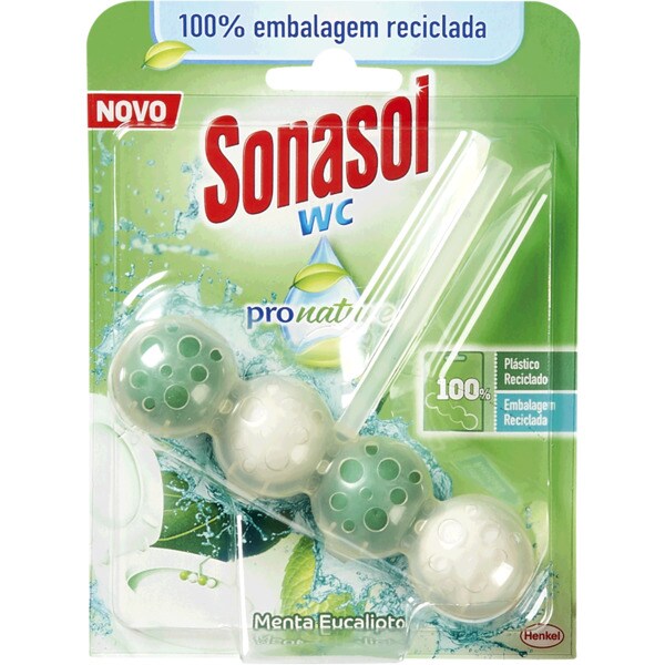Bloco Sanitário Desinfectante Menta Eucalipto 100% Embalagem Reciclada embalagem 50 g