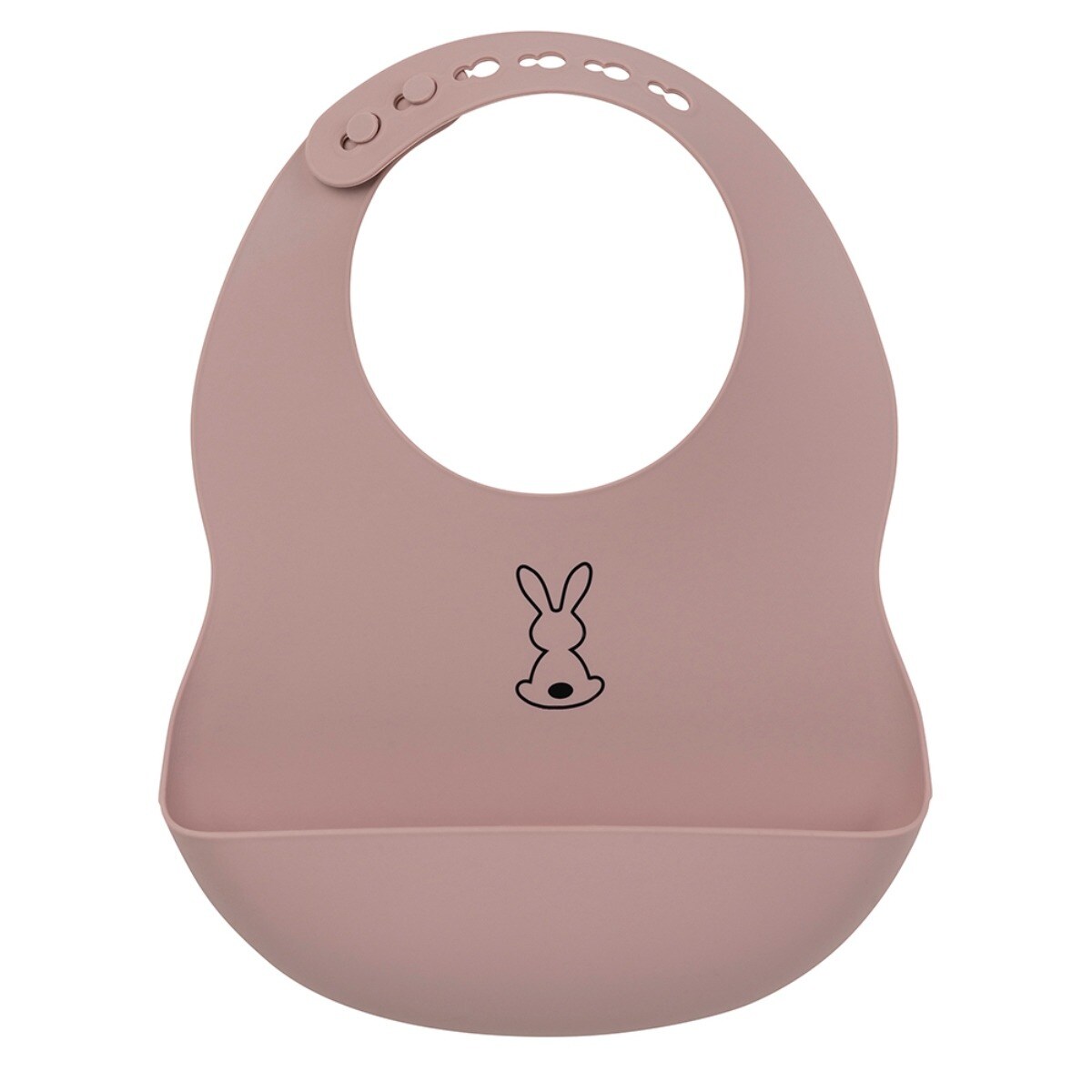 Imagem 0 de Babete Nattou de Silicone rosa velho