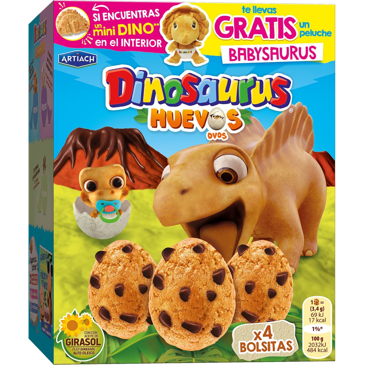 Galletas huevos con chocolate paquete 140