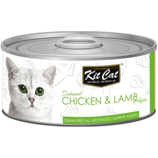 Kit Cat Comida Húmida para Gato de Frango e Cordeiro lata 80 g