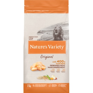 Nature's Variety Ração para Cão Médio/Maxi Adulto +10 Kg Original de Frango embalagem 2 kg
