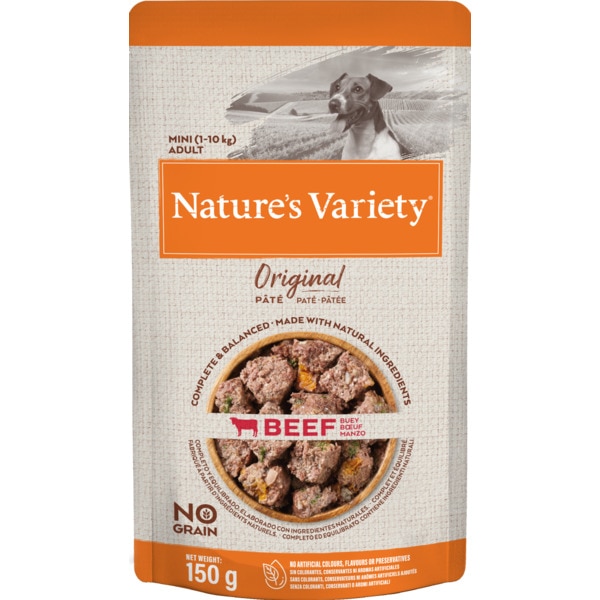 Comida Húmida para Cão Mini Adulto 1-10 Kg Original de Vaca embalagem 150 g