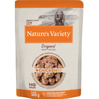 Nature's Variety Comida Húmida para Cão Médio/Maxi Adulto +10 Kg Original de Frango embalagem 300 g