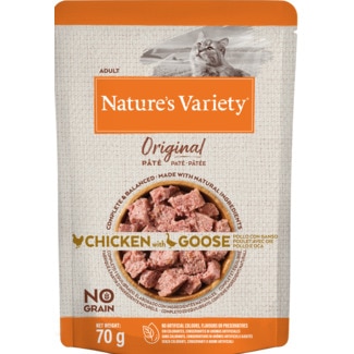 Nature's Variety Comida Húmida para Gato Adulto Original de Frango e Ganso embalagem 70 g