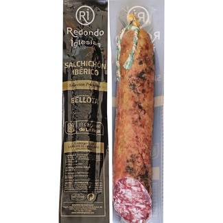 REDONDO IGLESIAS Auslese Premium Ibérico-Salchichón aus Eichelmast, ungefähres Gewicht Stück 450 g