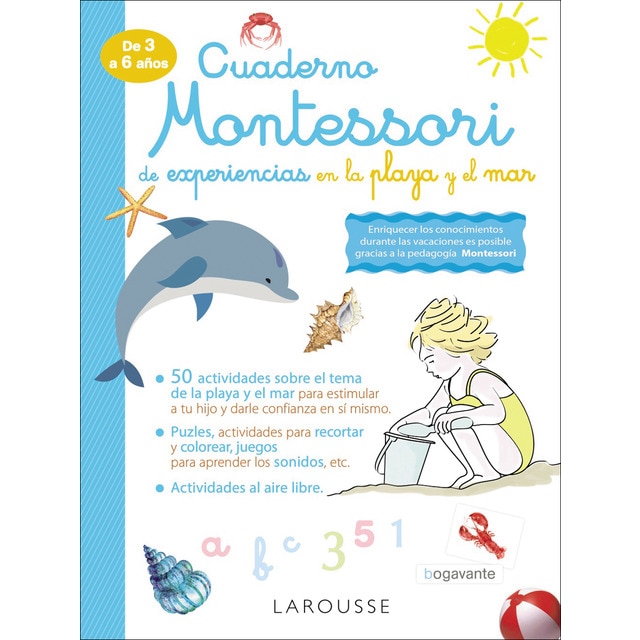 Cuaderno Montessori de experiencias en la playa y el mar (Tapa blanda)