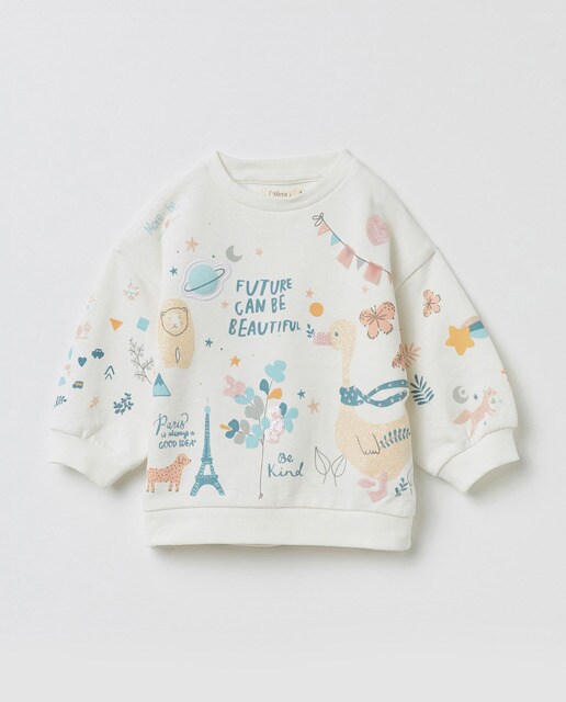 Sweat Bebe Fille Multimotifs Mode Enfant El Corte Ingles