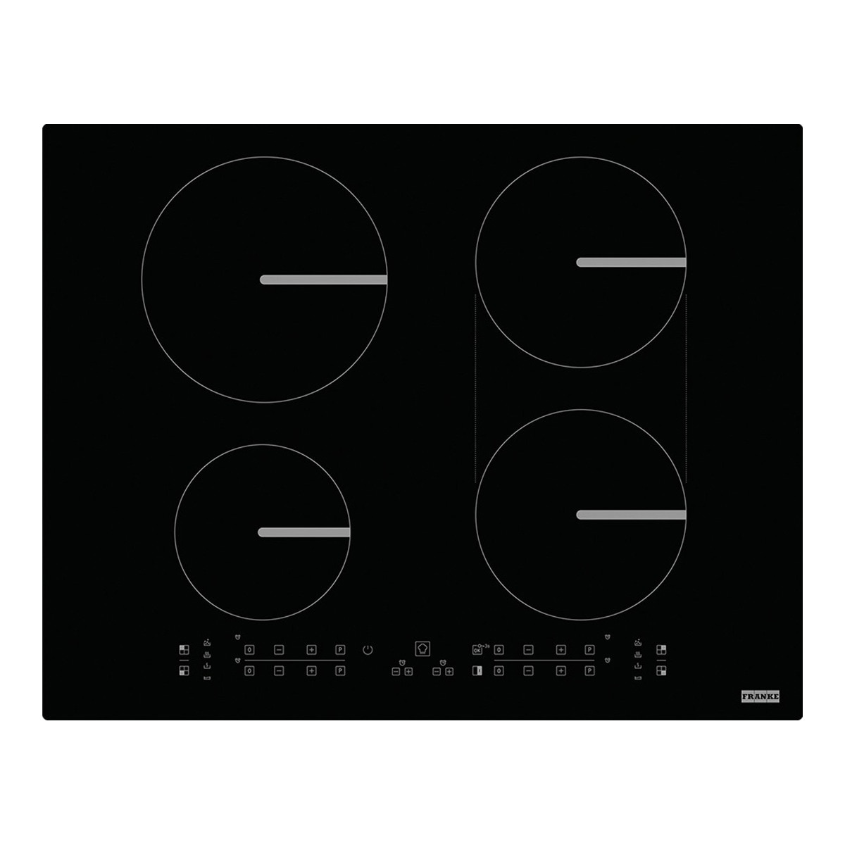 Franke – Placa inducción Franke 4 zonas de cocción y función Puente Smart- 1080606108.