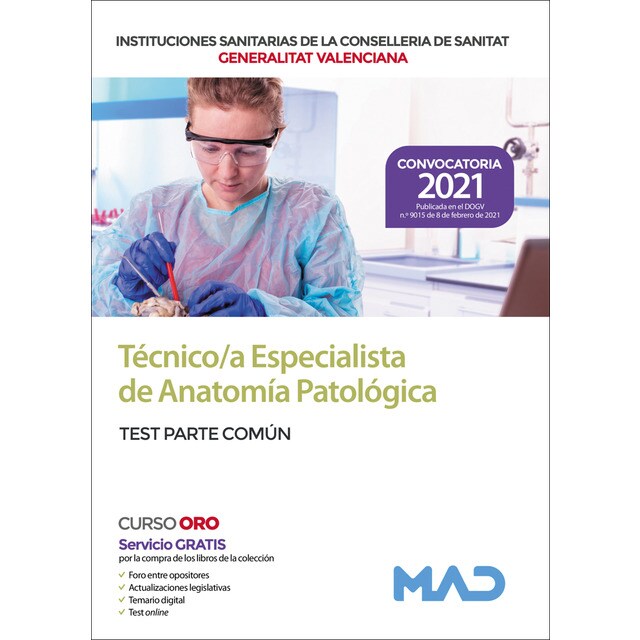 Técnico/a especialista de laboratorio de instituciones sanitarias de la conselleria de sanitat de la generalitat valenciana. Temar