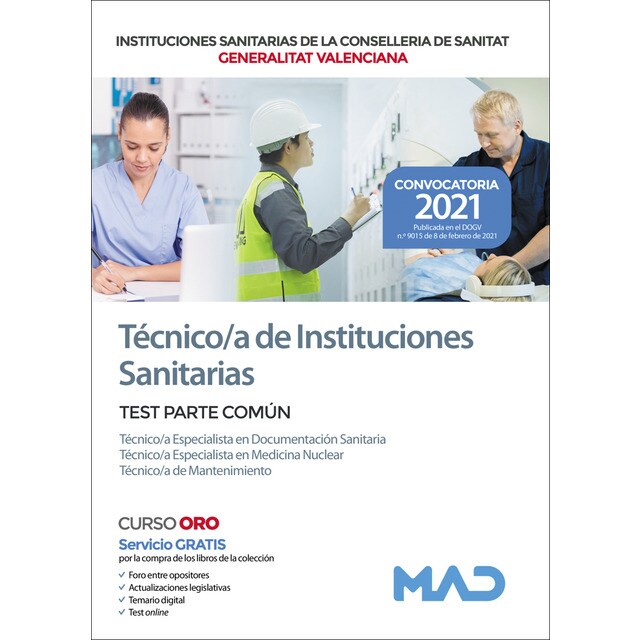 Téc especialista en documentación sanitaria, téc especialista en medicina nuclear y téc de mantenimiento de las iiss de la consell