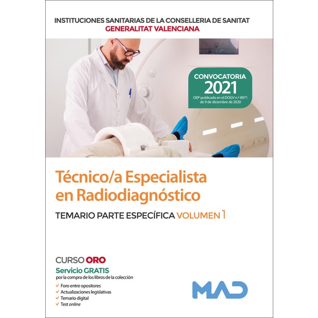 Técnico/a especialista de laboratorio de instituciones sanitarias de la conselleria de sanitat de la generalitat valenciana. Temar