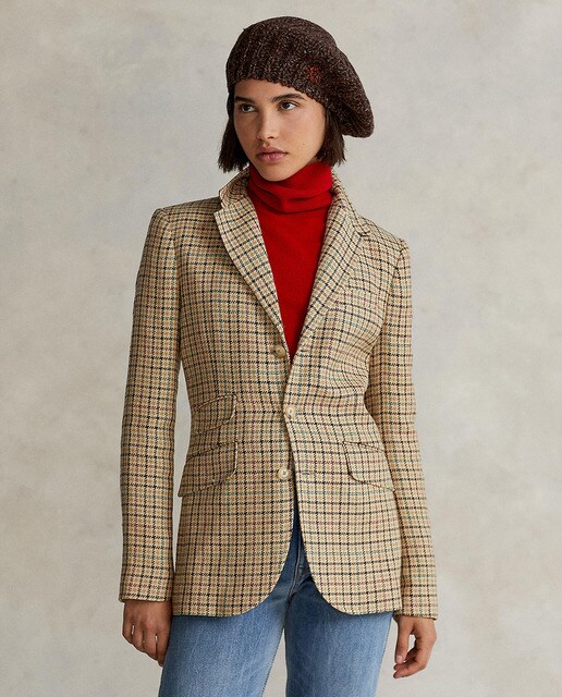 Women's multi-tone check print blazer · Women's fashion · El Corte Inglés