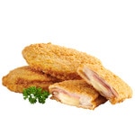 Pork cordon bleu with cheese approximate weight each 110 g