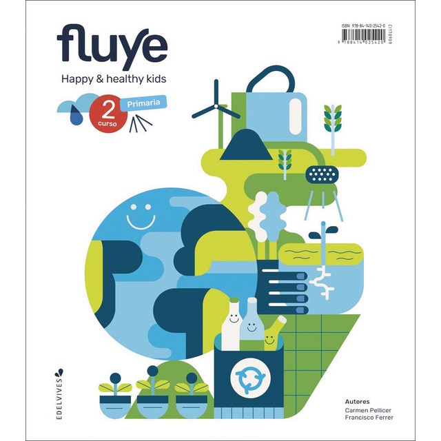 Proyecto Fluye - 2 curso Primaria: Happy and healthy kids (Tapa blanda)