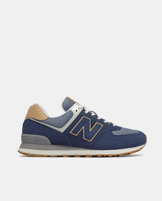 new balance blue suede trainers