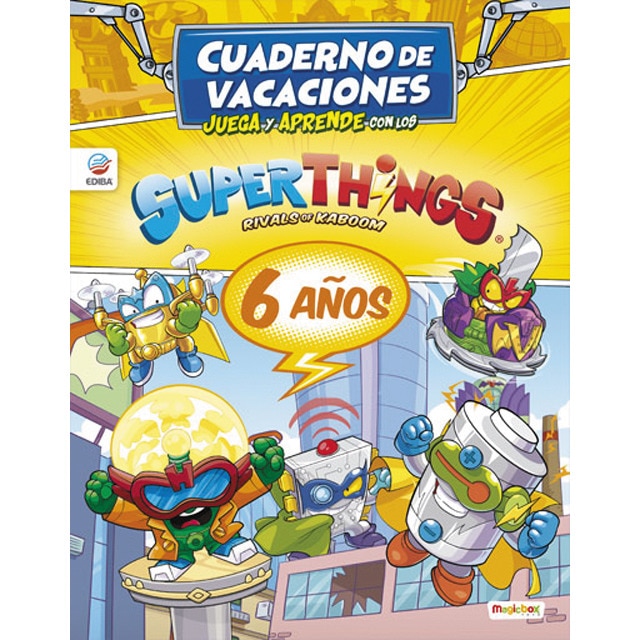Cuaderno de Vacaciones juega y aprende con los Superzings para 6 años