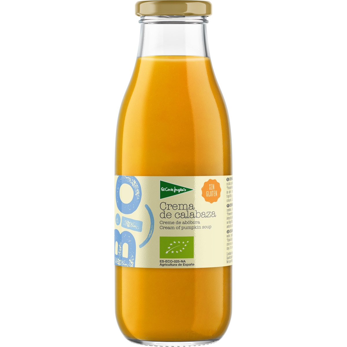 Crema de calabaza ecológica y sin gluten frasco 485 g · EL CORTE INGLES