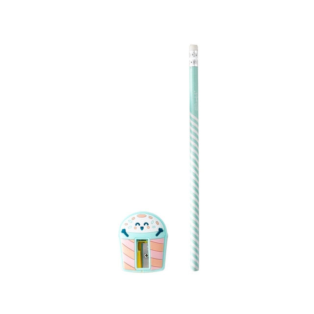 Kit de Lápiz y Sacapuntas con Diseño Mr. Wonderful: Batido