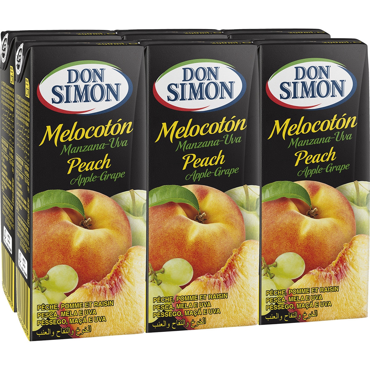 Zumo De Melocot N Manzana Y Uva A Partir De Concentrado Pack Briks Ml Don Simon