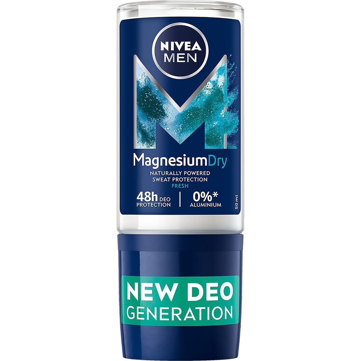 Magnesium Dry Fresh deodorant rollon with 0 aluminium 48h container
