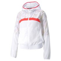 puma run graphic hooded jacket