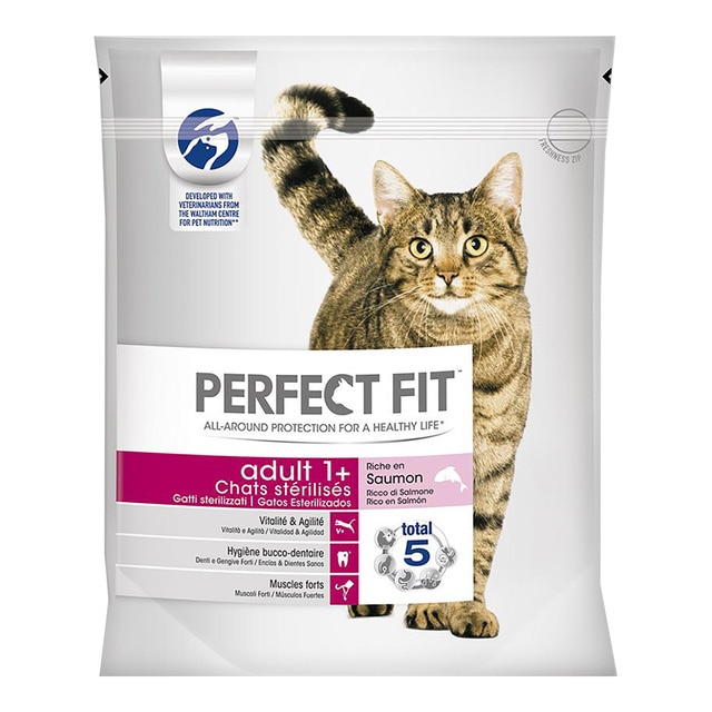 Perfect Fit – Pienso para gatos adultos Perfect Fit esterilizado salmón 1400 g.