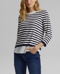 shirt effect sweater · Women's fashion 