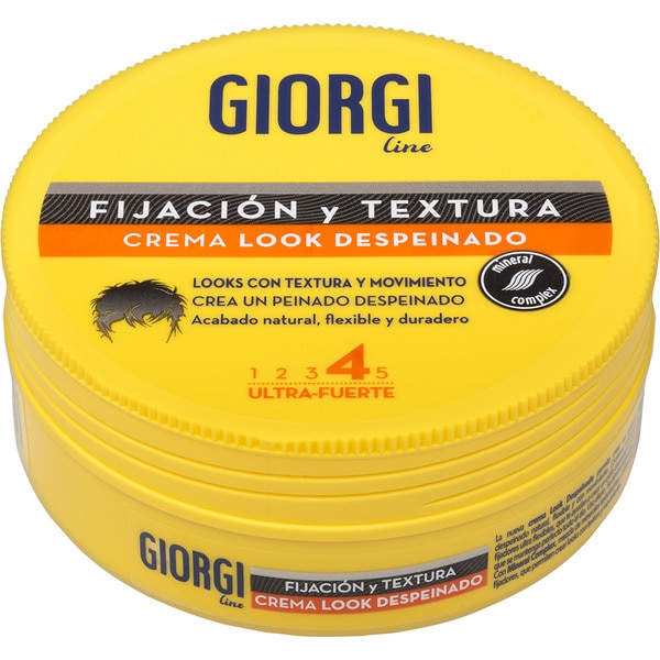 GIORGI crema look despeinado fijación y textura fijación 4 Ultra-Fuerte tarro 125 ml