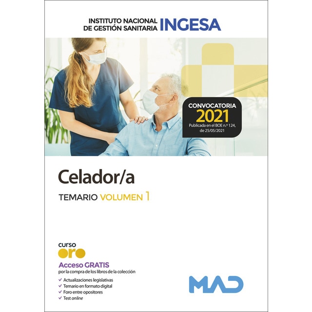 Celador del instituto nacional de gestión sanitaria (ingesa). Temario volumen 1 (Tapa blanda)