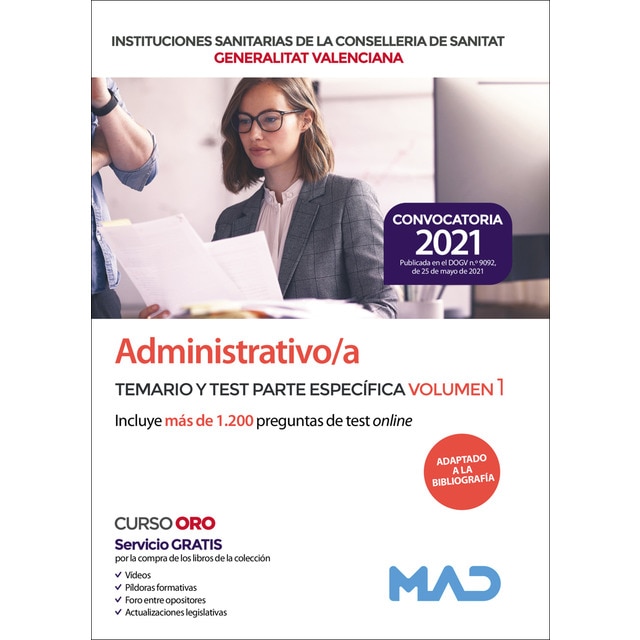Celador/a de instituciones sanitarias de la conselleria de sanitat de la generalitat valenciana. Test parte específica