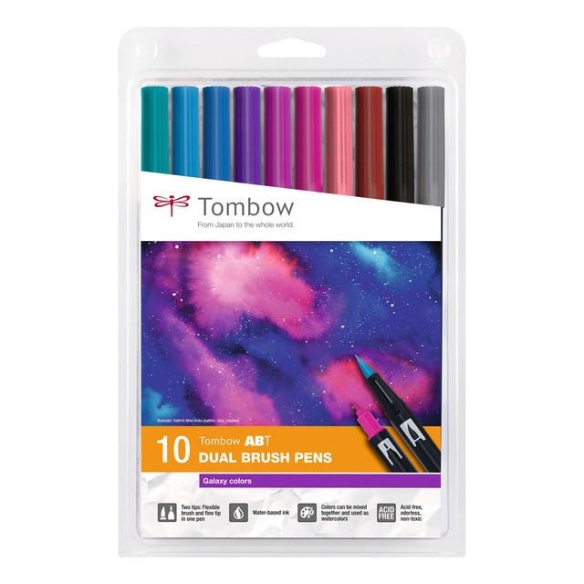 Estuche 10 Rotuladores ABT Tombow Colores Galaxy.