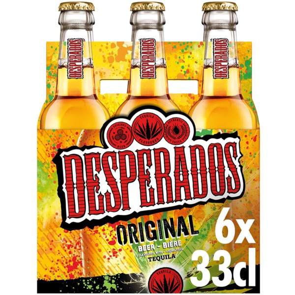 8,95 €  Caixa de 6 unidades Cerveja Desperados França Garrafa