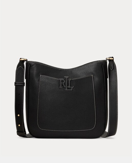 Bandolera mediana Cameryn de piel vacuna en negro · Lauren Ralph Lauren · El  Corte Inglés