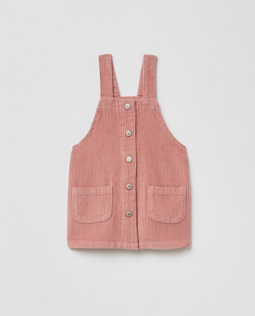 girls cord pinafore