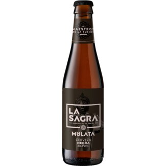 La Sagra Cerveja Preta de Espanha Artesanal Mulata Ale Porter garrafa 33 cl