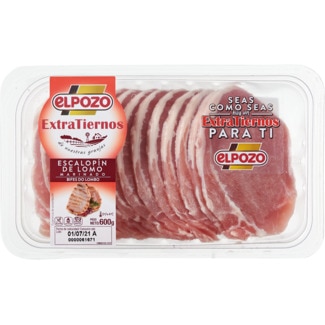 Elpozo Escalopes de Lombo de Porco Extra Tenros sem Glúten e sem Lactose embalagem 600 g