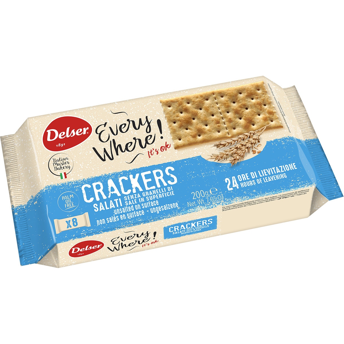 Buy Salted crackers with no salt grains on the surface packet 200 g