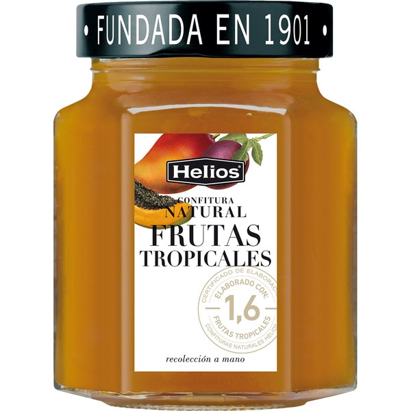 HELIOS confitura natural de frutas tropicales frasco 330 g