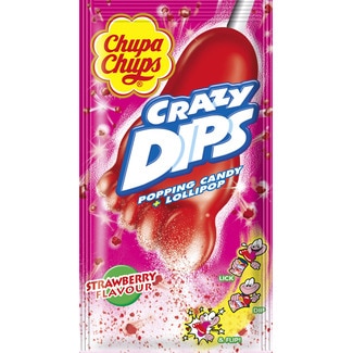 Chupa Chups Crazy Dips de Morango embalagem 16 g
